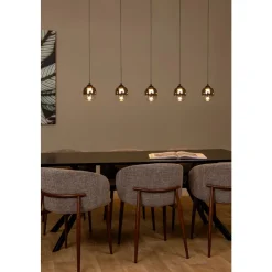 Lucide TAMINO - Hanglamp - LED Dimb. - 5x5,6W 3000K - Zwart Sale