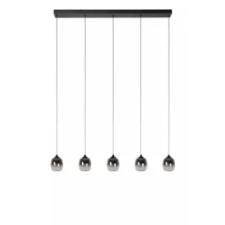Lucide TAMINO - Hanglamp - LED Dimb. - 5x5,6W 3000K - Zwart Sale