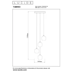 Lucide TAMINO - Hanglamp - Ø 36 cm - LED Dimb. - 4x5,2W 3000K - Zwart Best