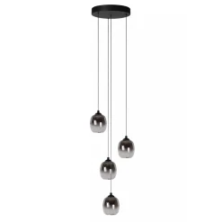 Lucide TAMINO - Hanglamp - Ø 36 cm - LED Dimb. - 4x5,2W 3000K - Zwart Best