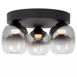 Lucide TAMINO - Plafonnière - LED Dimb. - 3x5,6W 3000K - Zwart