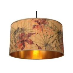 Lucide TANSELLE Hanglamp-Multic.-Ø45-1xE27-60W-Bamboe Discount