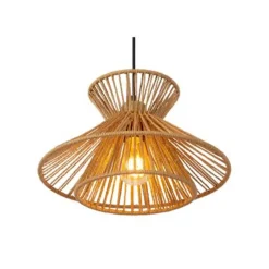 Lucide TASMAN Hanglamp-Nature.-1xE27-60W-Papier New