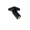 Lucide TAYLOR - Plafondspot Badkamer - LED Dim to warm - GU10 - 1x5W 2200K/3000K - IP44 - Zwart