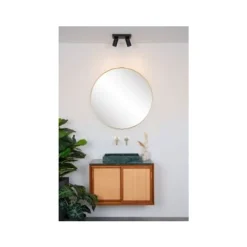 Lucide TAYLOR - Plafondspot Badkamer - LED Dim to warm - GU10 - 2x5W 2200K/3000K - IP44 - Zwart New