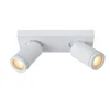 Lucide TAYLOR - Plafondspot Badkamer - LED Dim to warm - GU10 - 2x5W 2200K/3000K - IP44 - Wit Clearance