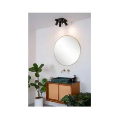 Lucide TAYLOR - Plafondspot Badkamer - LED Dim to warm - GU10 - 4x5W 2200K/3000K - IP44 - Zwart Sale