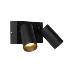 Lucide TAYLOR - Wandspot Buiten - 2xGU10 - IP54 - Zwart Sale