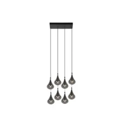 Lucide TEARS Hanglamp-Zwart-LED Dimb.-8xG4-1,5W-3000K Sale