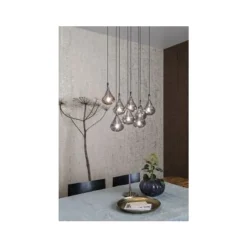 Lucide TEARS Hanglamp-Zwart-LED Dimb.-8xG4-1,5W-3000K Sale