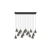 Lucide TEARS Hanglamp-Zwart-LED Dimb.-16xG4-1,5W-3000K Hot