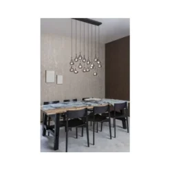 Lucide TEARS Hanglamp-Zwart-LED Dimb.-16xG4-1,5W-3000K Hot