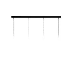 Lucide TEUN - Hanglamp - 4xE27 - Zwart Sale