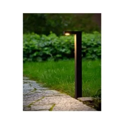 Lucide TEXAS - Sokkellamp Buiten - LED - 1x6W 3000K - IP54 - Antraciet Discount