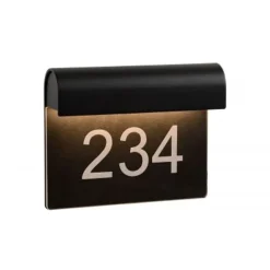 Lucide THESI LED - Wandlamp Buiten - LED - 1x8W 3000K - IP54 - Zwart Clearance