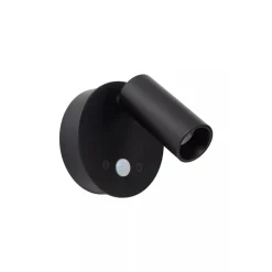 Lucide TONI - Oplaadbare Wandspot / Wandlamp - Accu/Batterij - Ø 8,1 cm - LED Dimb. - CCT - 1x2W 2700K/4000K - Bewegingssensor (uitschakelbaar) - Magnetisch - Zwart