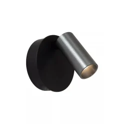 Lucide TONI - Oplaadbare Wandspot / Wandlamp - Accu/Batterij - Ø 8,1 cm - LED Dimb. - CCT - 1x2W 2700K/4000K - Magnetisch - Grijs ijzer New