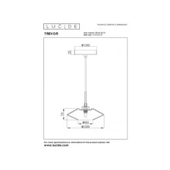 Lucide TREVOR Hanglamp-Opaal-Ø20-1xG9-40W-Glas Sale