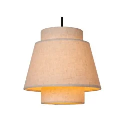 Lucide TRIBUTE Hanglamp-Beige-3xE27-40W-Stof New