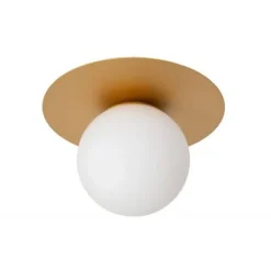 Lucide TRICIA Plafonnière-Mat Go.-Ø25-1xE27-15W-Metaal Hot