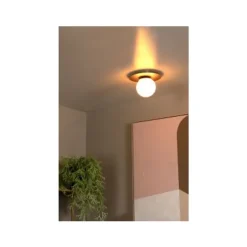 Lucide TRICIA Plafonnière-Mat Go.-Ø25-1xE27-15W-Metaal Hot