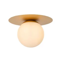 Lucide TRICIA Plafonnière-Mat Go.-Ø25-1xE27-15W-Metaal Hot