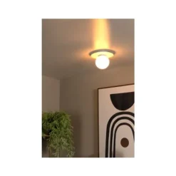 Lucide TRICIA Plafonnière-Wit-Ø25-1xE27-15W-Metaal Hot