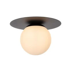 Lucide TRICIA Plafonnière-Zwart-Ø25-1xE27-15W-Metaal Discount
