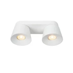 Lucide TRIGONO Plafondspot-Wit-2xGU10-50W-Metaal Online