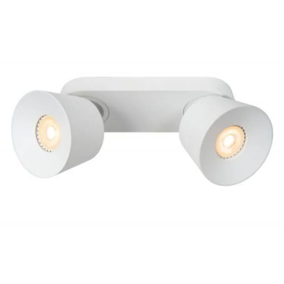 Lucide TRIGONO Plafondspot-Wit-2xGU10-50W-Metaal Online