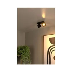 Lucide TRIGONO Plafondspot-Zwart-2xGU10-50W-Metaal Best