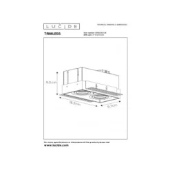 Lucide TRIMLESS - Inbouwspot - 2xGU10 - Zwart Clearance