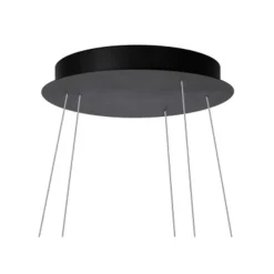 Lucide TRINITI - Hanglamp - Ø 80 cm - LED Dimb. - 1x125W 3000K - Zwart Discount