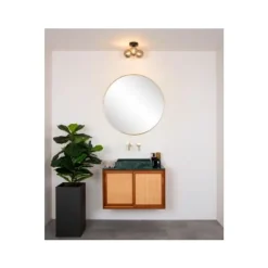 Lucide TRUDY Plafonnière Badk.-Zwart-Ø28-3xG9-40W-IP44 New