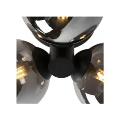 Lucide TRUDY Plafonnière Badk.-Zwart-Ø28-3xG9-40W-IP44 New