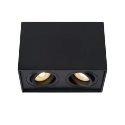 Lucide TUBE - Plafondspot - 2xGU10 - Zwart Sale