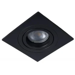 Lucide TUBE Inbouwspot GU10 Vierkant Ø9.2cm Zwart Outlet