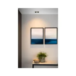 Lucide TUBE Inbouwspot GU10 Vierkant Ø9.2cm Zwart Outlet