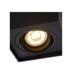 Lucide TUBE Spot GU10 Opbouw Vierk 9.6/9.6/12.5cm Zwart Best