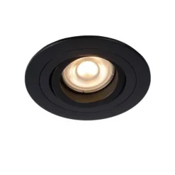Lucide TUBE Spot Inbouw Rond D9cm GU10 excl Zwart Sale