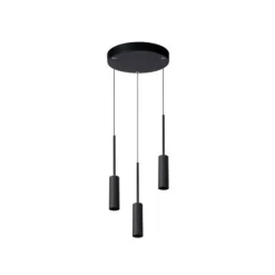Lucide TUBULE Hanglamp Led 3x7W 2700K Zwart Outlet