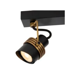 Lucide TUNDRAN Plafondspot-Zwart-2xGU10-5W-Metaal Hot