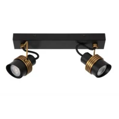 Lucide TUNDRAN Plafondspot-Zwart-2xGU10-5W-Metaal Hot