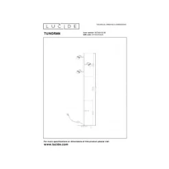 Lucide TUNDRAN Vloerlamp-Zwart-3xGU10-5W-Metaal Outlet