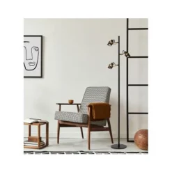 Lucide TUNDRAN Vloerlamp-Zwart-3xGU10-5W-Metaal Outlet