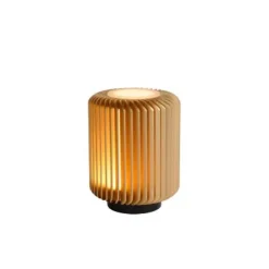 Lucide TURBIN - Tafellamp - Ø 10,6 cm - LED - 1x5W 3000K - Mat Goud / Messing