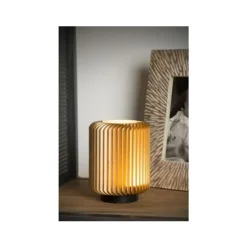 Lucide TURBIN - Tafellamp - Ø 10,6 cm - LED - 1x5W 3000K - Mat Goud / Messing