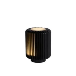 Lucide TURBIN - Tafellamp - Ø 10,6 cm - LED - 1x5W 3000K - Zwart Online