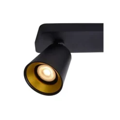 Lucide TURNON - Plafondspot - LED Dim to warm - GU10 - 2x5W 2200K/3000K - Zwart Outlet