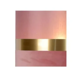 Lucide TUSSE. Hanglamp-Roze-1xE27-60W-Linnen Best